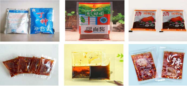 袋裝水冰袋液體自動(dòng)包裝機(jī)包裝袋子展示圖